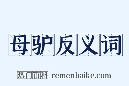 母驴反义词是什么意思的图片